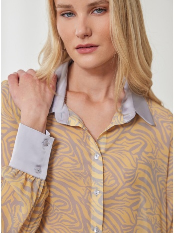 enzzo πουκάμισο aimee - κίτρινο σε προσφορά