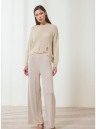 enzzo παντελόνι samara - βανίλια