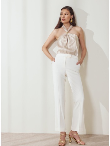 enzzo παντελόνι emmeline - εκρού σε προσφορά