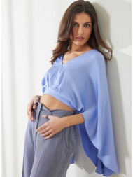 enzzo μπλούζα magnolia - μπλε ραφ