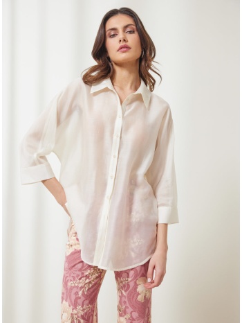 enzzo πουκάμισο dantel - βανίλια σε προσφορά