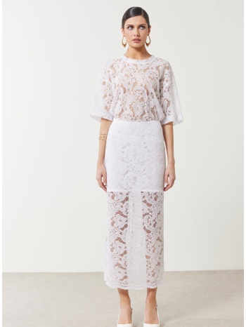 enzzo φούστα belle - λευκό σε προσφορά