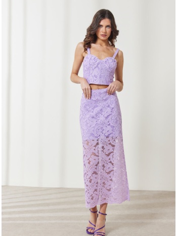 enzzo φούστα belle - λιλά σε προσφορά