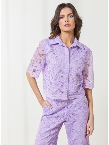 enzzo πουκάμισο belle - λιλά σε προσφορά