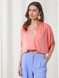 enzzo μπλούζα martha - κοραλί