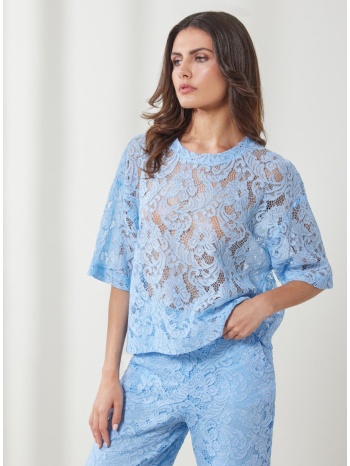 enzzo μπλούζα belle - σιέλ σε προσφορά