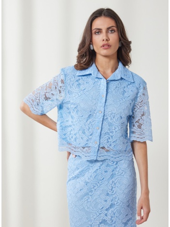 enzzo πουκάμισο belle - σιέλ σε προσφορά