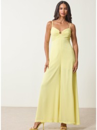 enzzo ολόσωμη φόρμα selene - κίτρινο