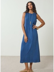 enzzo φορέμα fenna - μπλε ίντιγκο