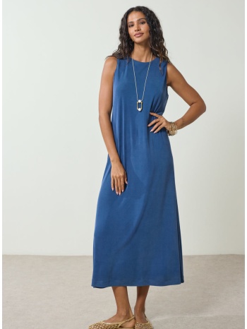 enzzo φορέμα fenna - μπλε ίντιγκο σε προσφορά