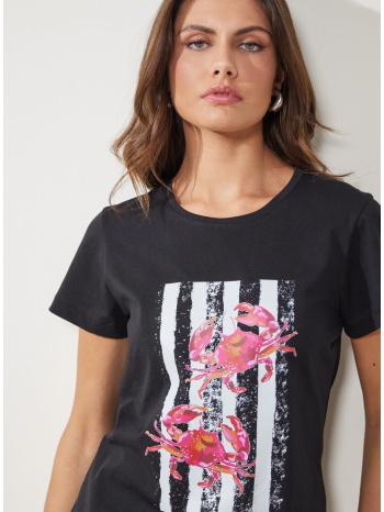 enzzo t-shirt crab - μαύρο σε προσφορά