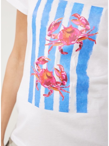 enzzo t-shirt crab - λευκό σε προσφορά