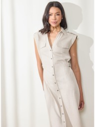 enzzo φόρεμα normy - sand