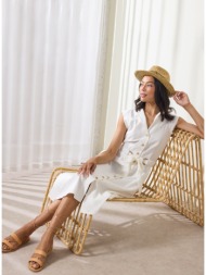 enzzo φόρεμα dima - εκρού