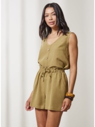 enzzo shorts wendy - olive μπεζ