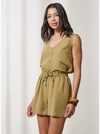 enzzo shorts wendy - olive μπεζ σε προσφορά