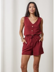 enzzo shorts wendy - wine