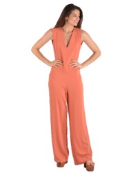 κοραλί αμάνικη ολόσωμη φόρμα