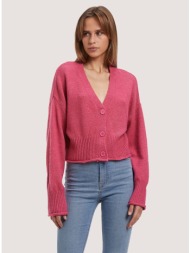 πλεκτή cropped ζακέτα με ...