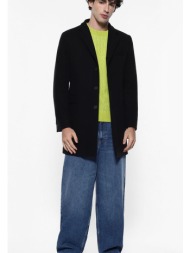 μακρύ ιταλικό παλτό μαύρο