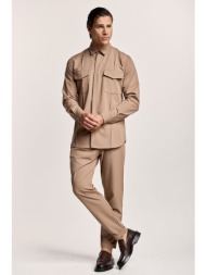 μπέζ παντελόνι με ζωνάρι ...