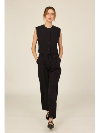 υφασμάτινο παντελόνι με πιέτες