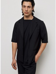 μαύρο κοντομάνικο σακάκι ...