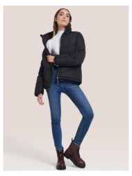 μαύρο φουσκωτό μπουφάν puffer jacket μαύρο