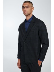 ανθρακί καρό σακάκι ...