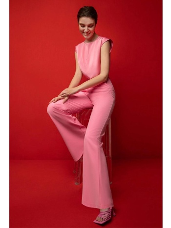 ρόζ ψηλόμεσο παντελόνι