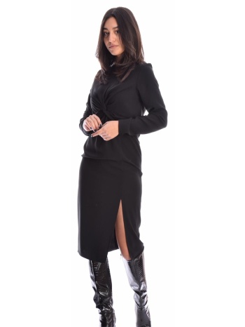 μαύρο μίντι φόρεμα σε προσφορά