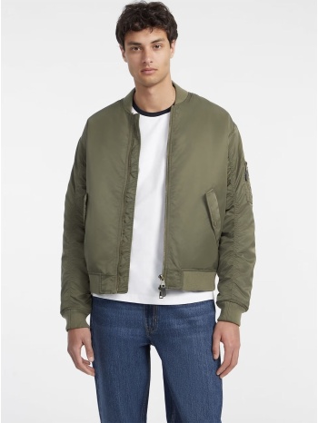 χακί flight bomber jacket guess