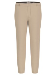 μπέζ slim fit chino παντελόνι