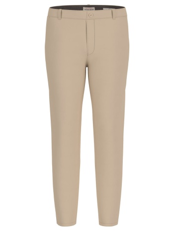 μπέζ slim fit chino παντελόνι