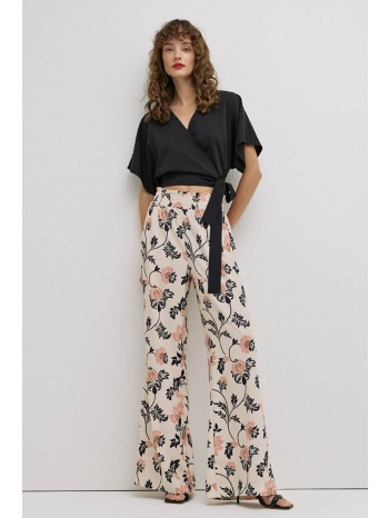 εμπριμέ παντελόνα με λάστιχο