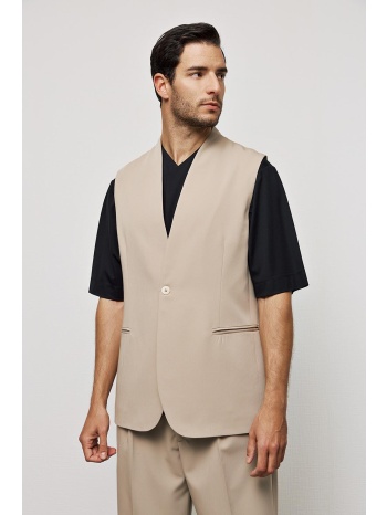 μακρύ γιλέκο μονοκούμπι