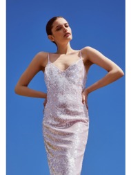 μίνι εξώπλατο φόρεμα με παγιέτα