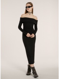 μίντι πλεκτό φόρεμα με ...