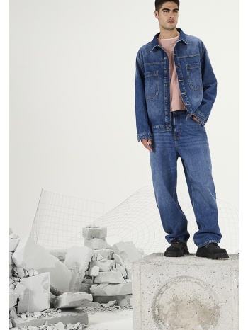 denim jacket με μεγάλες τσέπες