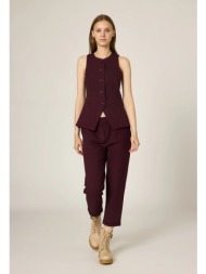 ψηλόμεσο παντελόνι με ίσιο μπατζάκι και ρεβέρ