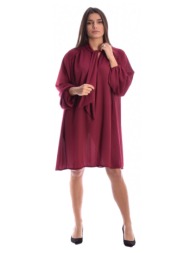 μπορντό μίνι φόρεμα