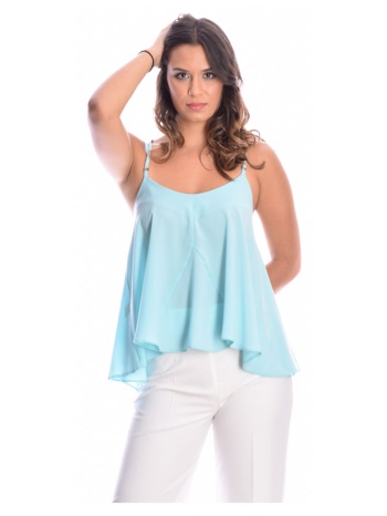 σιέλ αμάνικο τόπ με τιράντες σε προσφορά