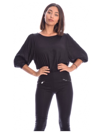 μαύρη μπλούζα με 3/4 μανίκι σε προσφορά
