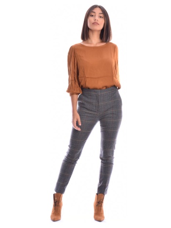 γκρί καρό υφασμάτινο παντελόνι σε προσφορά