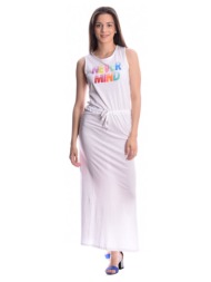 λευκό μάξι φόρεμα