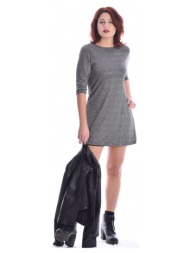 ασημί μίνι λούρεξ φόρεμα