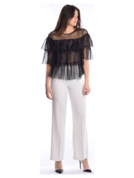 ριγέ υφασμάτινο παντελόνι