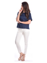 λευκό πουά παντελόνι