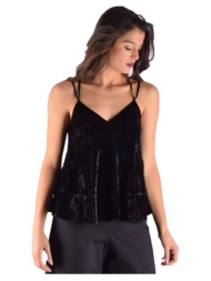 μαύρη βελούδινη μπλούζα