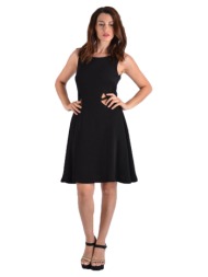 μαύρο μίνι κλος φόρεμα cut out